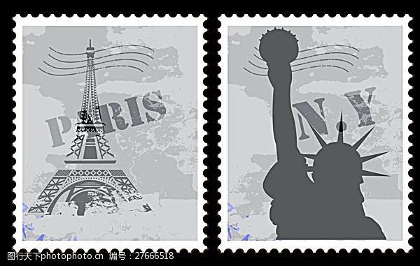 著名建筑邮票设计