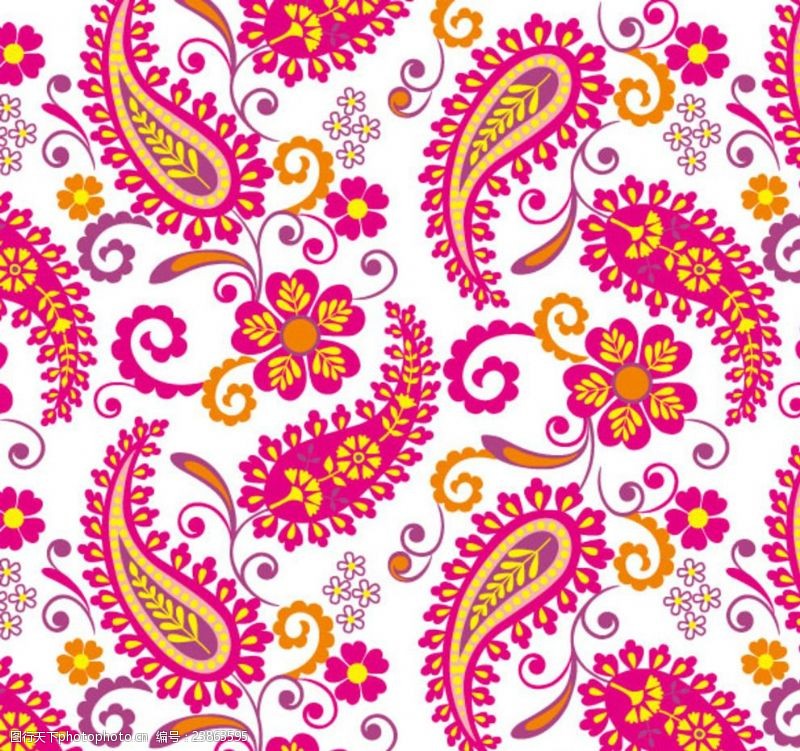 花卉布纹抽象花纹装饰设计矢量素材