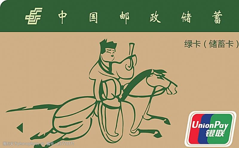 银联中国邮政储蓄卡图片