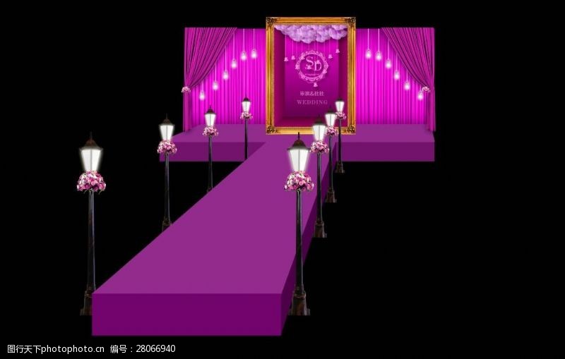 主题婚礼紫色婚礼