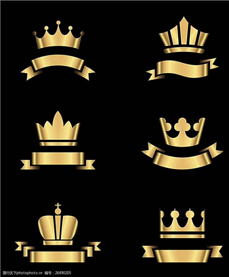 各种皇冠金质王冠图片