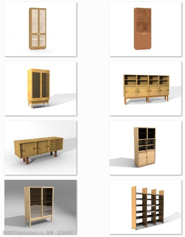 家具模型办公家具柜子免费下载