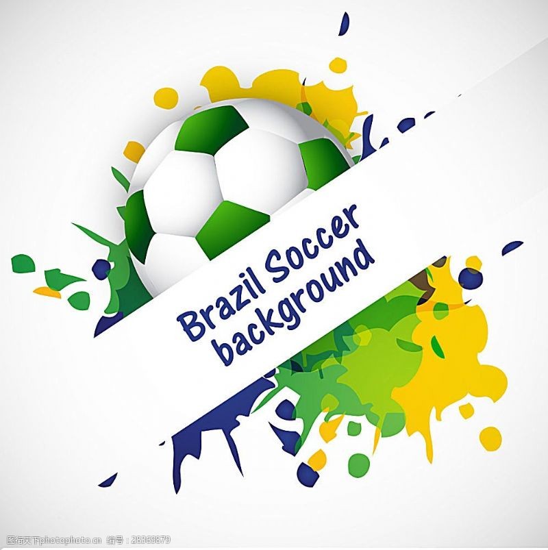 足球图片素材下载绿色足球与涂鸦背景