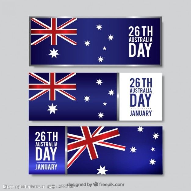 澳大利亚国旗现实的澳大利亚天横幅收藏
