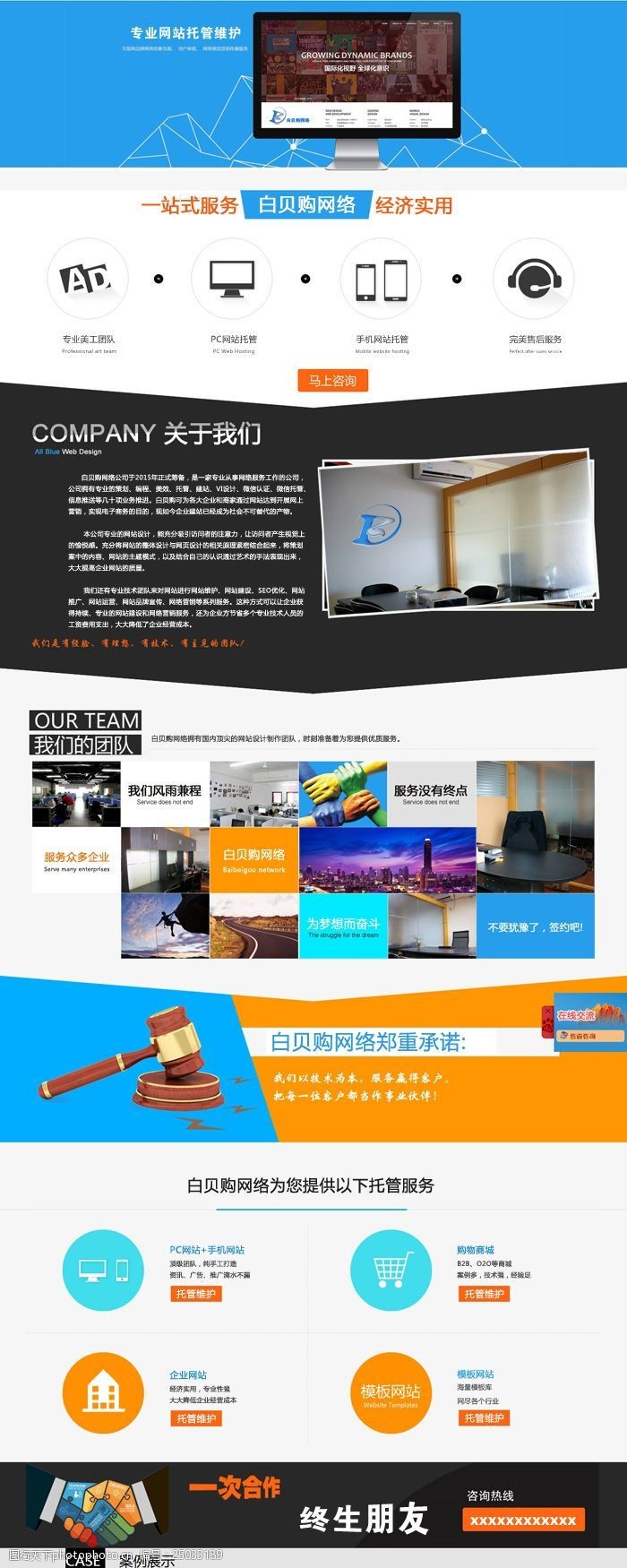网站托管详情