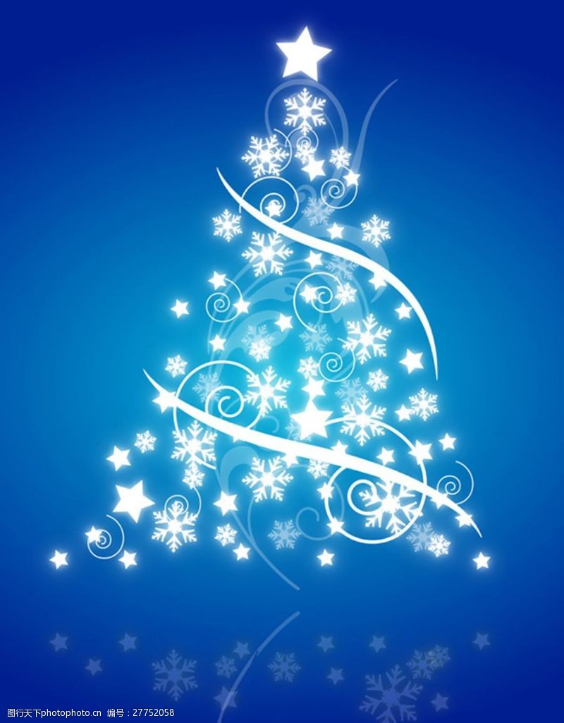 圣诞节蓝色海报设计-第183页-图行天下素材网