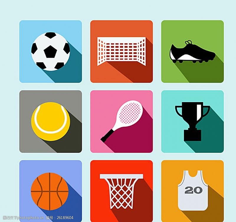 足球篮球体育元素图标图片