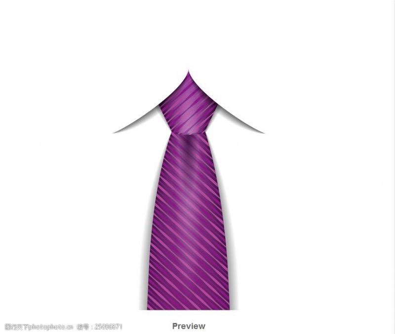 男装斜线线条领带