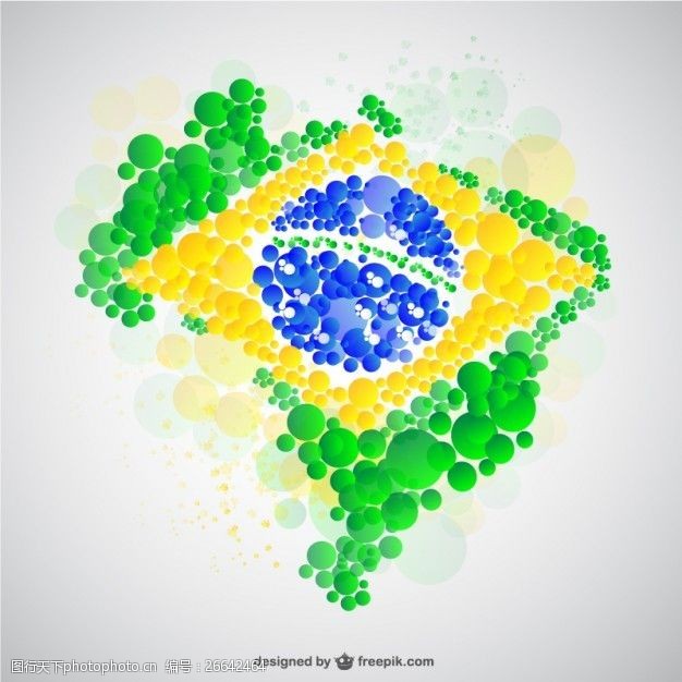 沫足巴西地图制造的泡沫