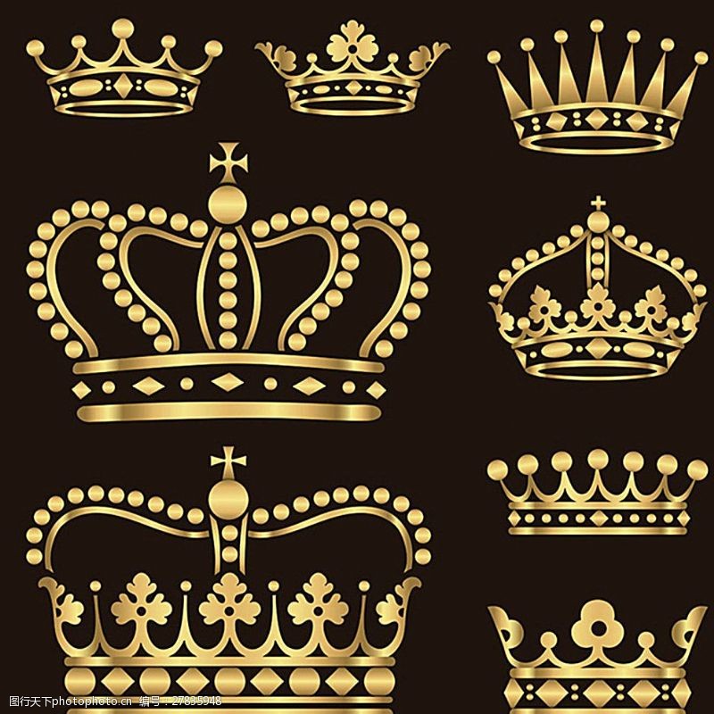 各种皇冠金质王冠图片