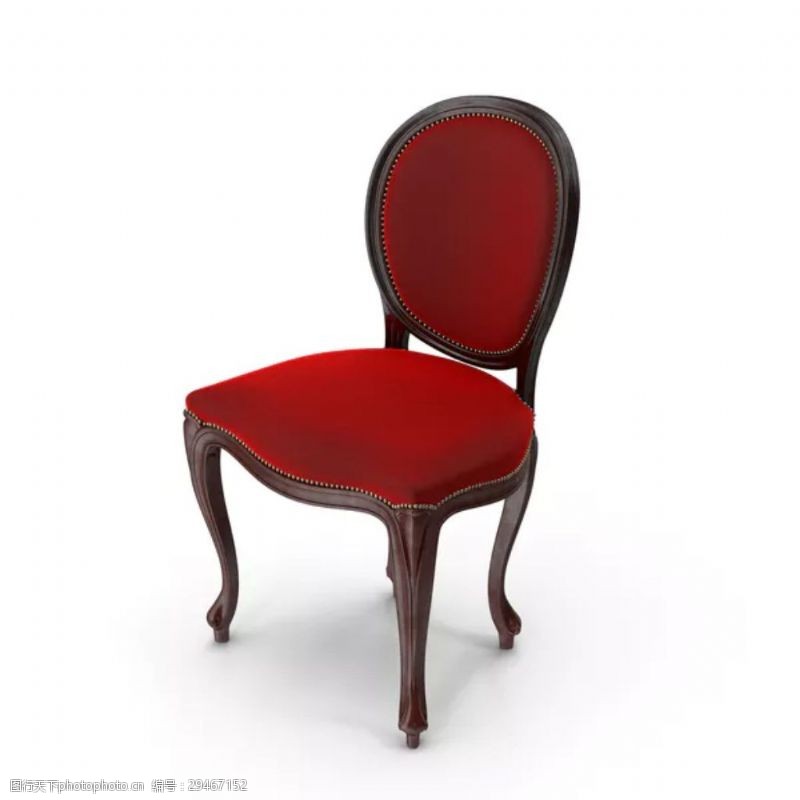 其他类别红色复古椅子设计