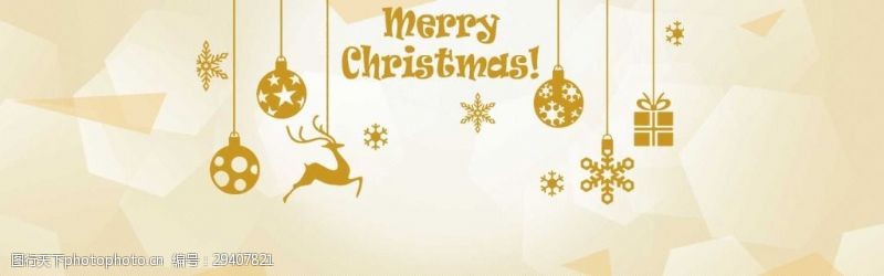 金色铃铛麋鹿铃铛圣诞背景
