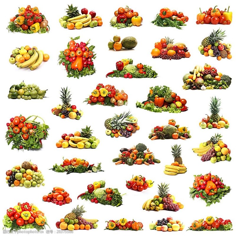菠菜水果蔬菜背景素材