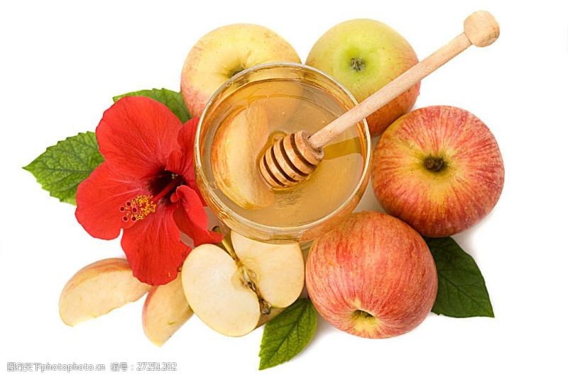 蜂蜜和水果蜂蜜和苹果