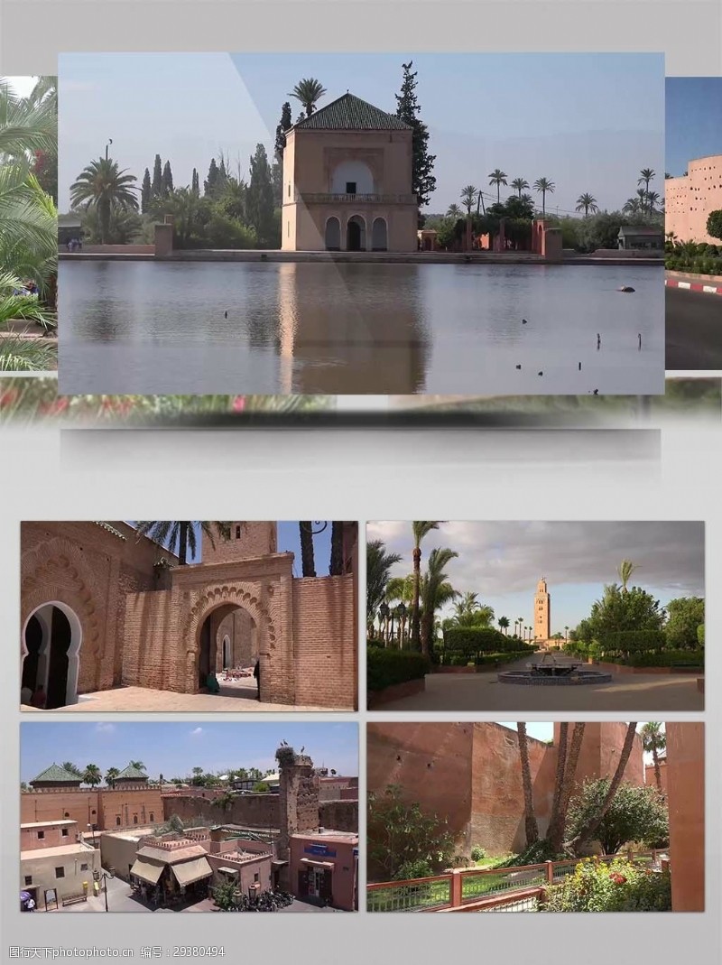 达喀卡4K超清实拍摩洛哥旅游宣传视频素材