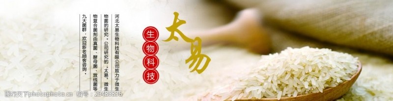 微生物肥料生物菌肥粮食大米网页banner