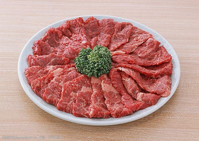 生牛肉一盘牛肉