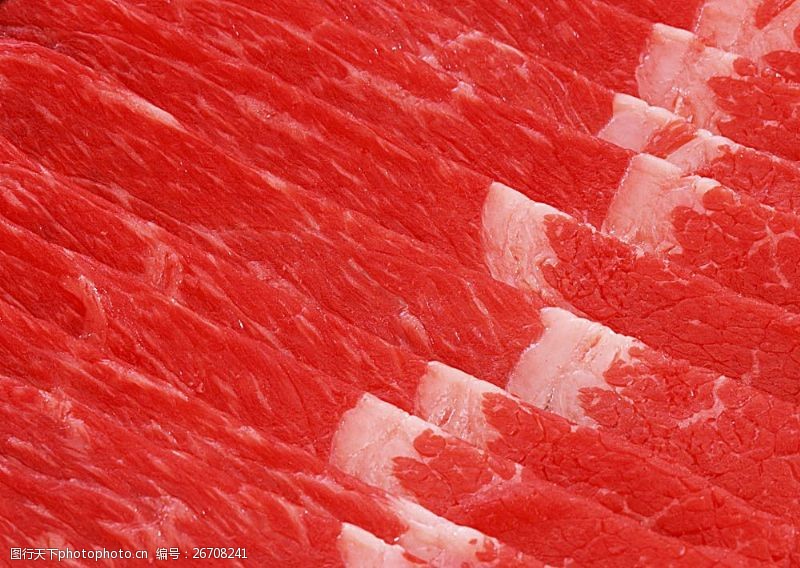 生牛肉红色鲜肉