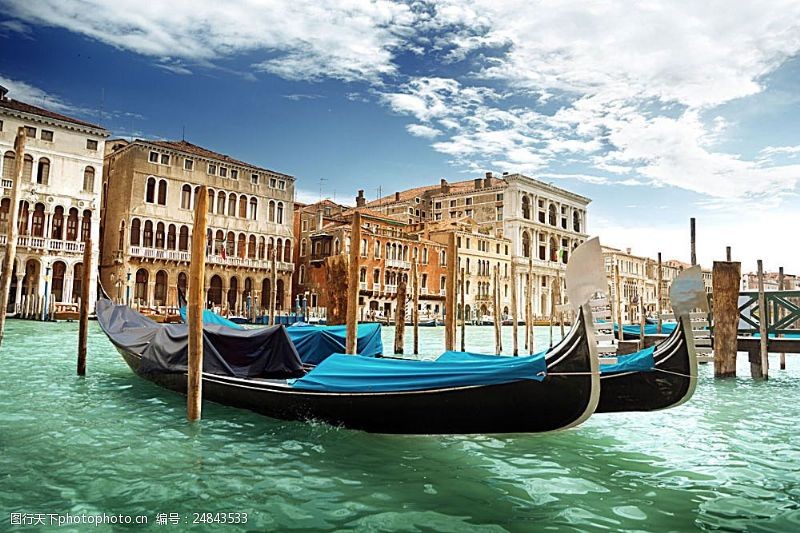 世界建筑设计威尼斯的小船