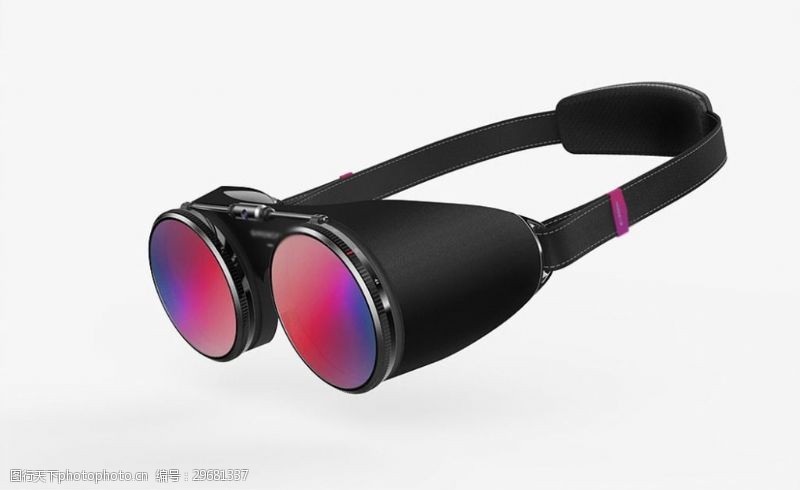 虚拟现实创意圆形概念眼镜设计产品jpg素材