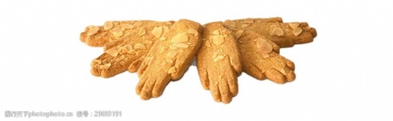 黄色手掌饼干png元素