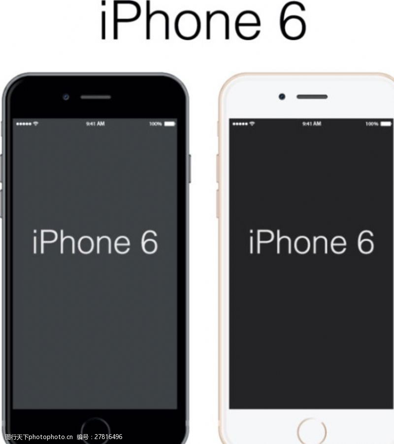 苹果6iphone6平面效果图图片