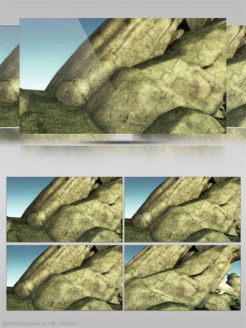 好看山体岩石高清视频素材