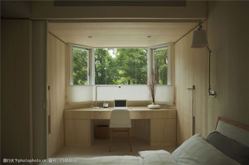 小户型装修小户型现代卧室书房一体效果图