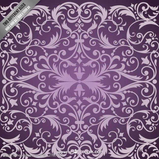 紫色的锦缎花纹背景