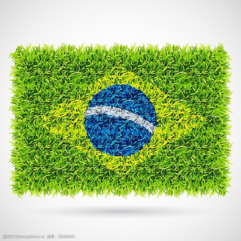 巴西世界杯草坪世界杯标志背景