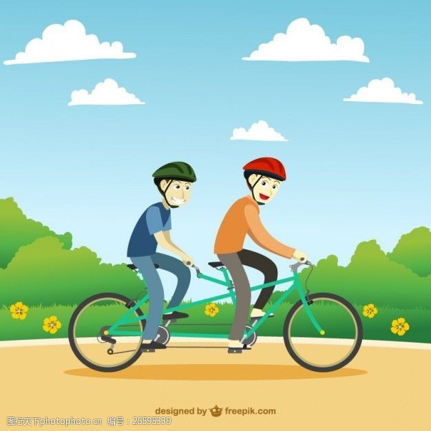 骑友双人自行车