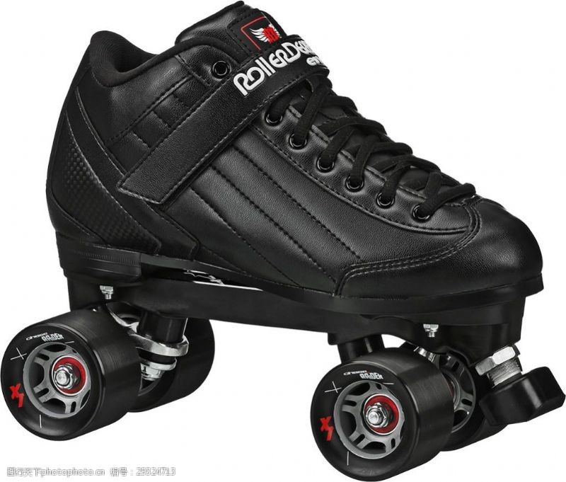 滑冰鞋黑色漂亮溜冰鞋免抠png透明素材