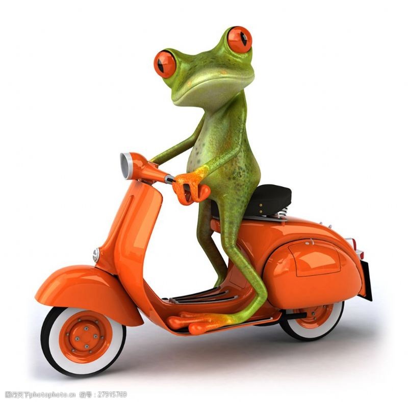 骑车青蛙高清图片