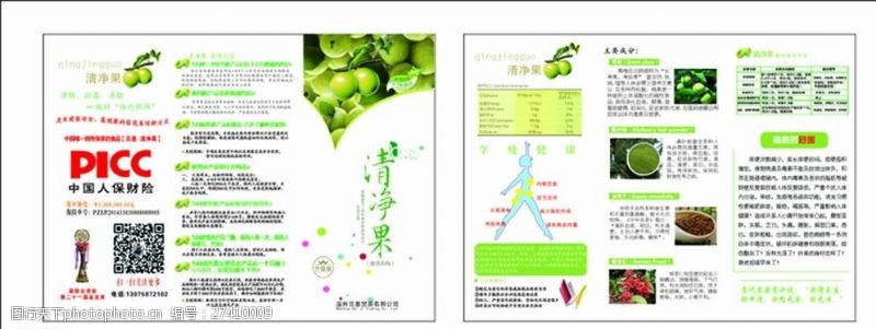 中国人保财险DM单模板单片宣传单图片