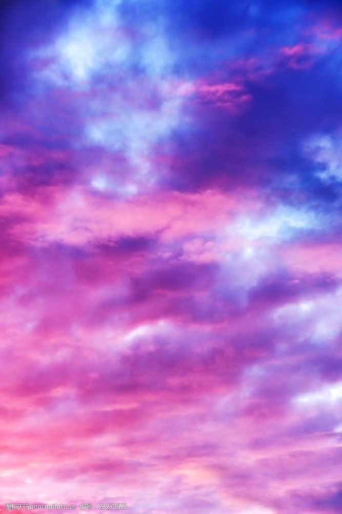 紫色天空黄昏天空