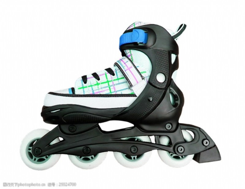 滑冰鞋白色鞋面溜冰鞋免抠png透明素材