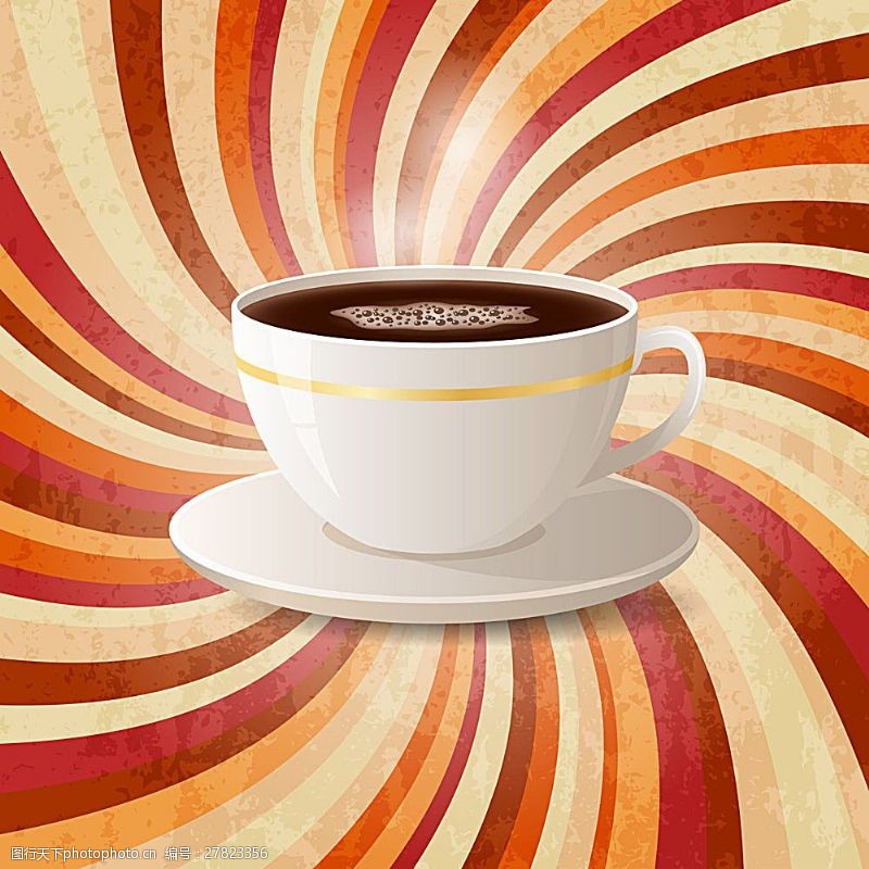 咖啡杯矢量图下载抽象背景咖啡图