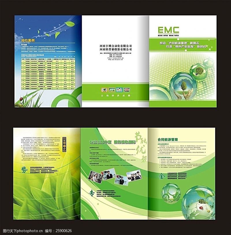 公司团队EMC折页模板