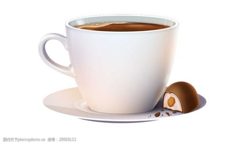咖啡巧克力下午茶png元素