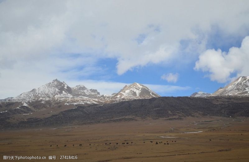 青藏铁路雪山图片