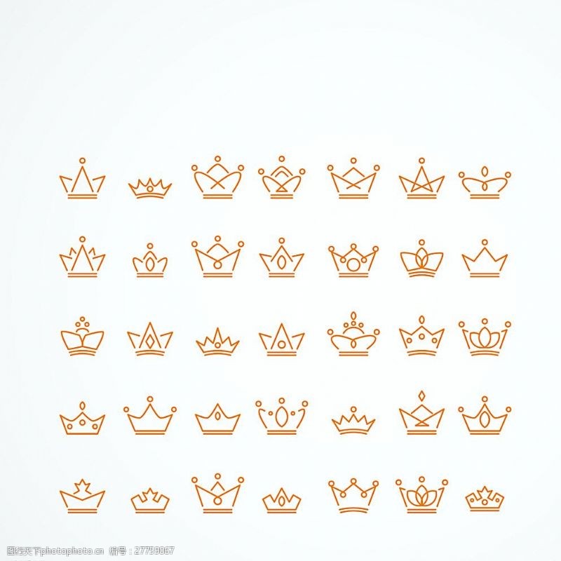 各种标识皇冠王冠图片
