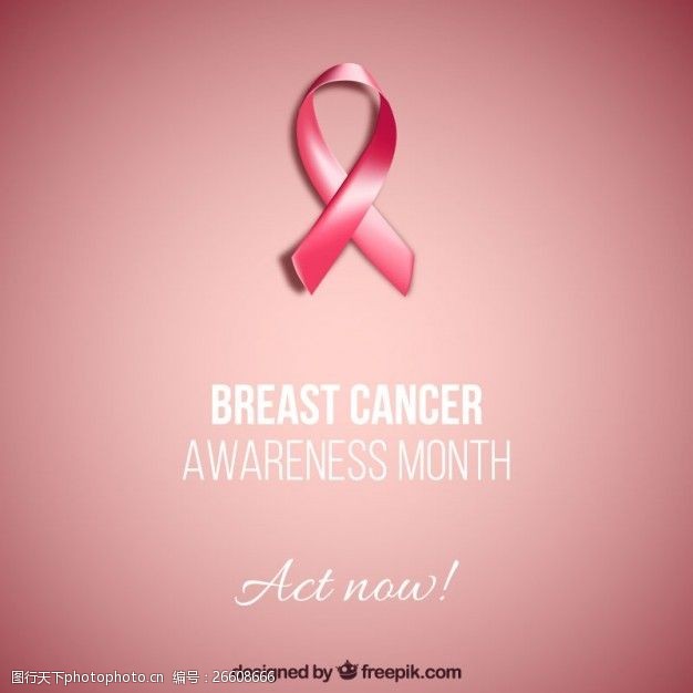 粉红丝带女性乳腺癌证