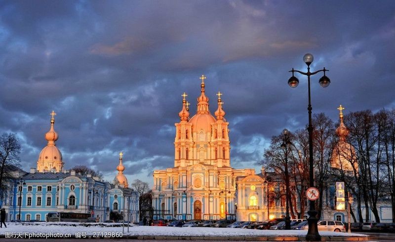 篇圣彼得堡冬季街景图片