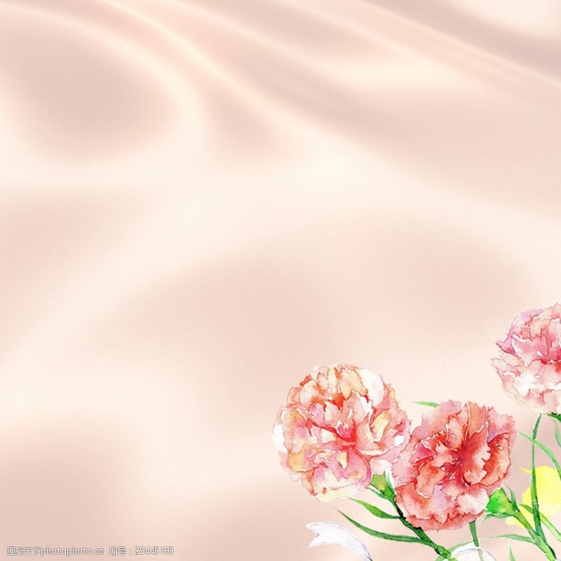 粉红色丝绸花朵背景