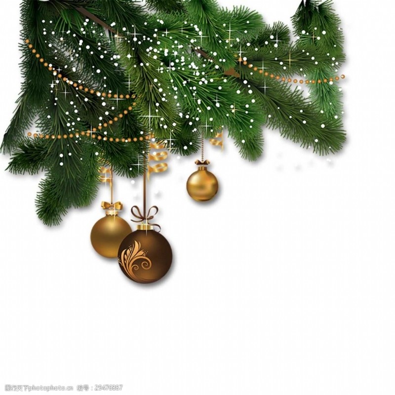 金色铃铛圣诞铃铛png元素