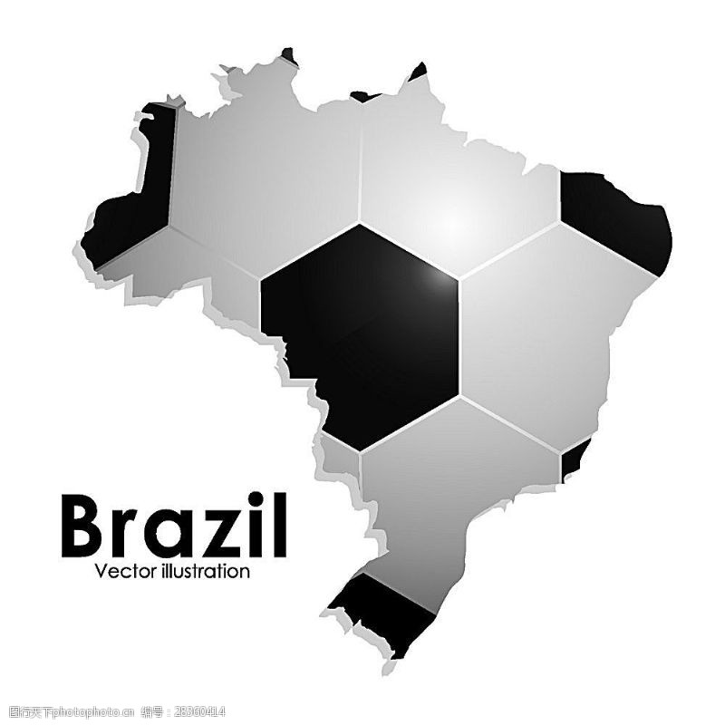 巴西世界杯巴西足球背景地图