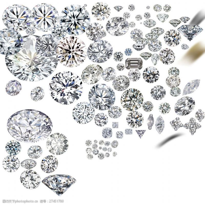 钻石锆石宝石素材