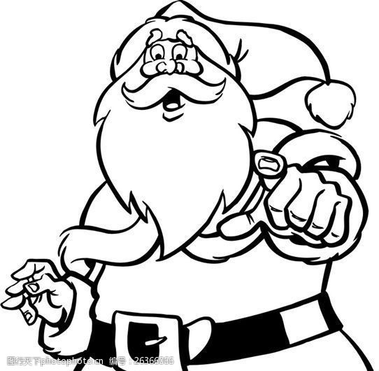 矢量人物老头圣诞老人头像卡通头像矢量素材EPS格式0071