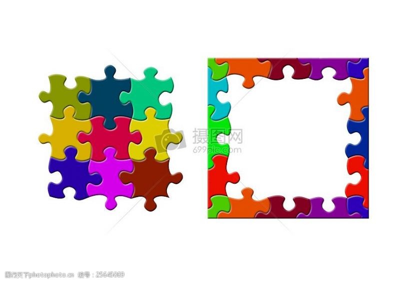智力开发教育彩色拼图是开发婴幼儿智力的教材