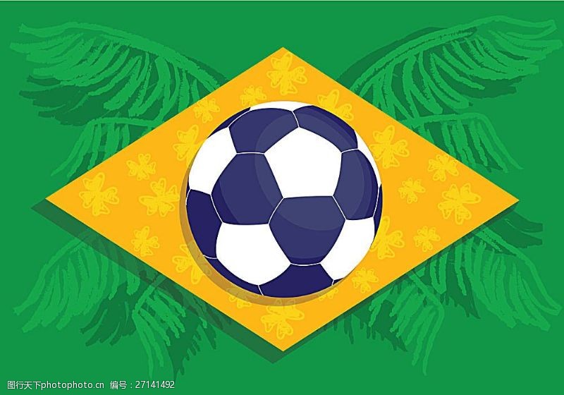 背景图片下载绿色足球世界杯标志